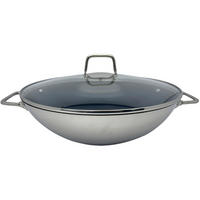 VOK   32/9,2 cm    - prozirna/boja nerđajućeg čelika, Osnovno, staklo/metal (32/9,2cm) - Homeware Profession.