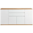 SIDEBOARD in 184/93/42 cm - Schwarz/Weiß, Design, Holzwerkstoff/Kunststoff (184/93/42cm) - Xora
