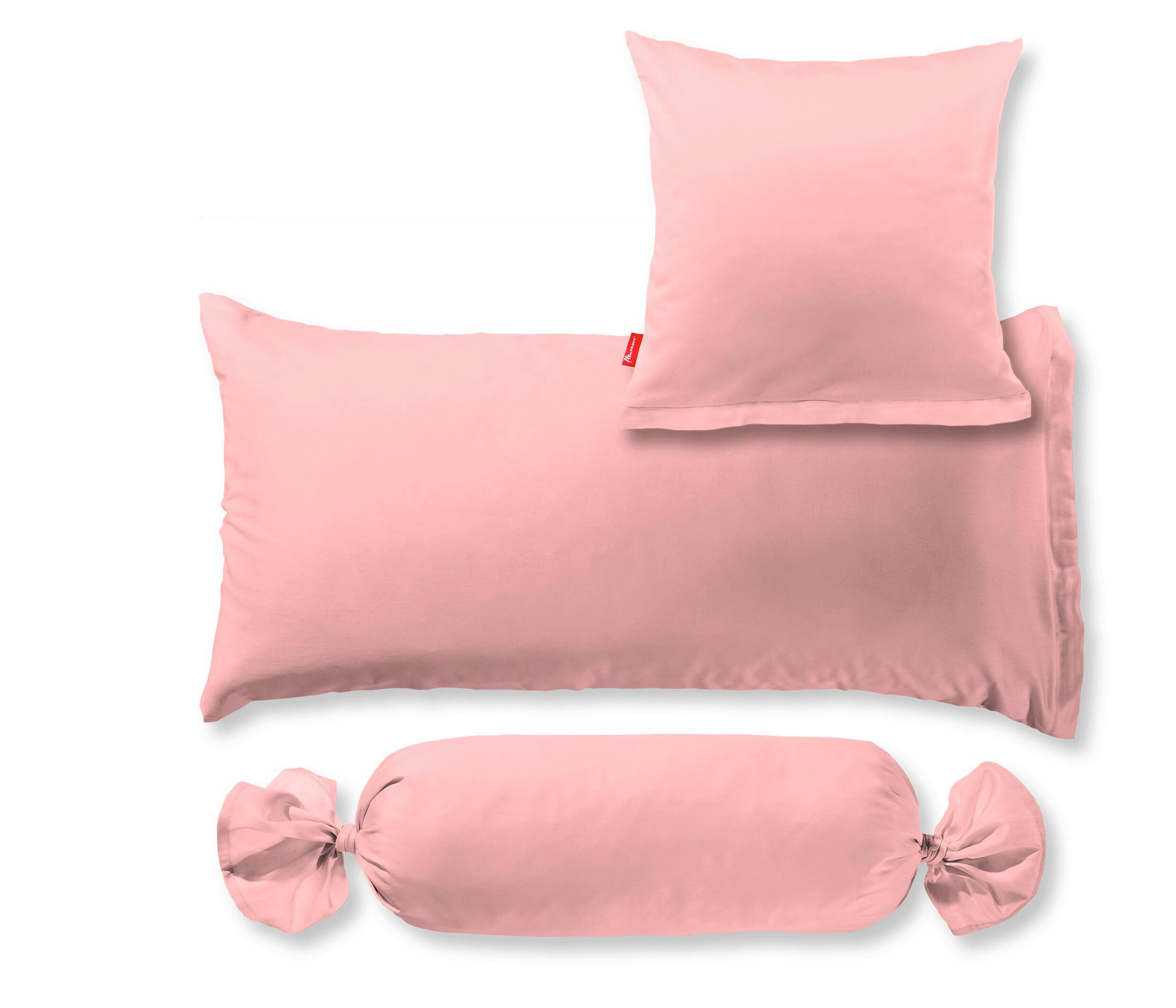 Husă De Pernă 50/70 cm    - roz, Basics, textil (50/70cm)