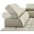 SEDACÍ SOUPRAVA, světle šedá, kůže, textil - světle šedá, Design, kov/textil (213/301cm) - Xora