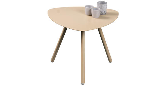 BEISTELLTISCH Creme  - Creme, Design, Metall (50/50/40cm) - Xora