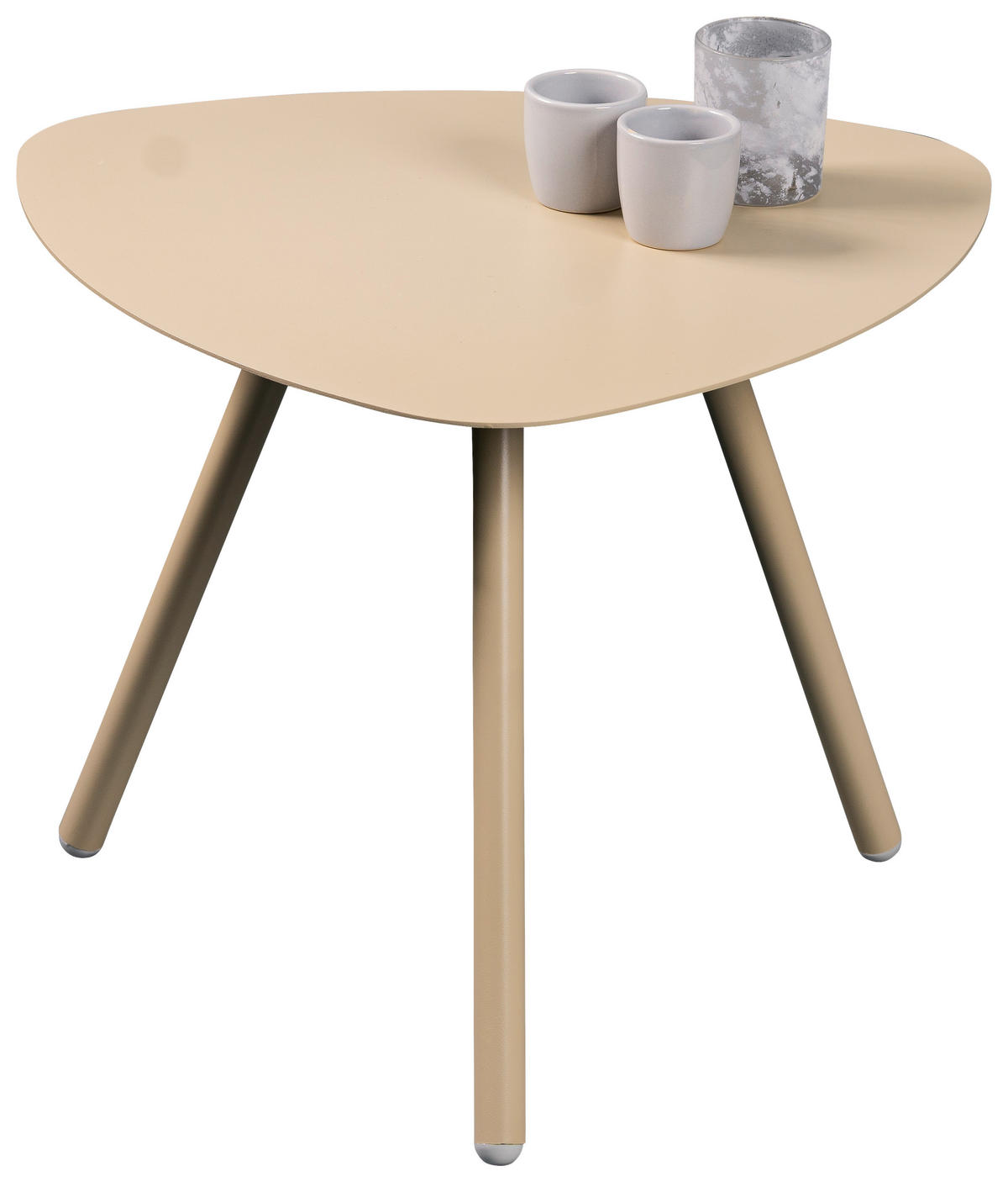 BEISTELLTISCH 50/50/40 cm Creme  - Creme, Design, Metall (50/50/40cm) - Xora