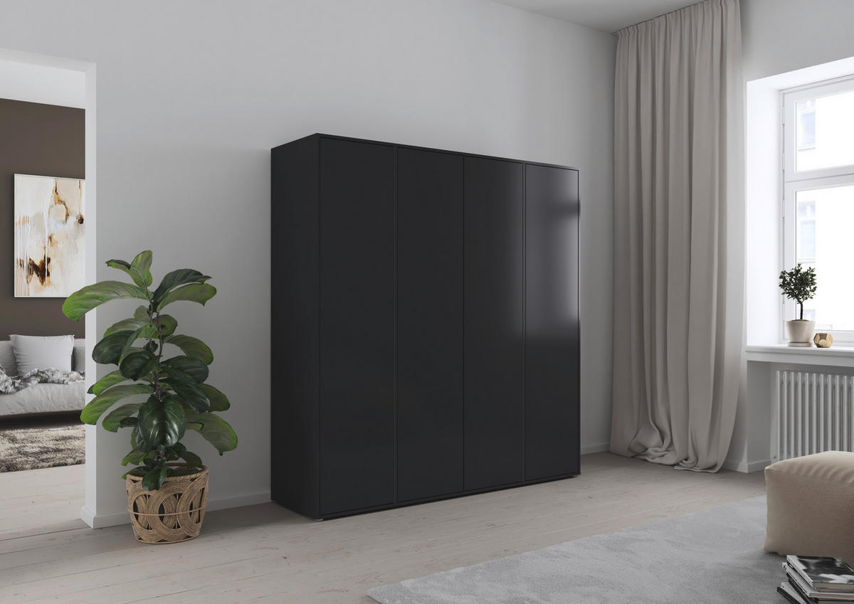 DREHTÜRENSCHRANK in Grau  - Grau, Modern, Holzwerkstoff (187/194/53cm) - Rauch Möbel