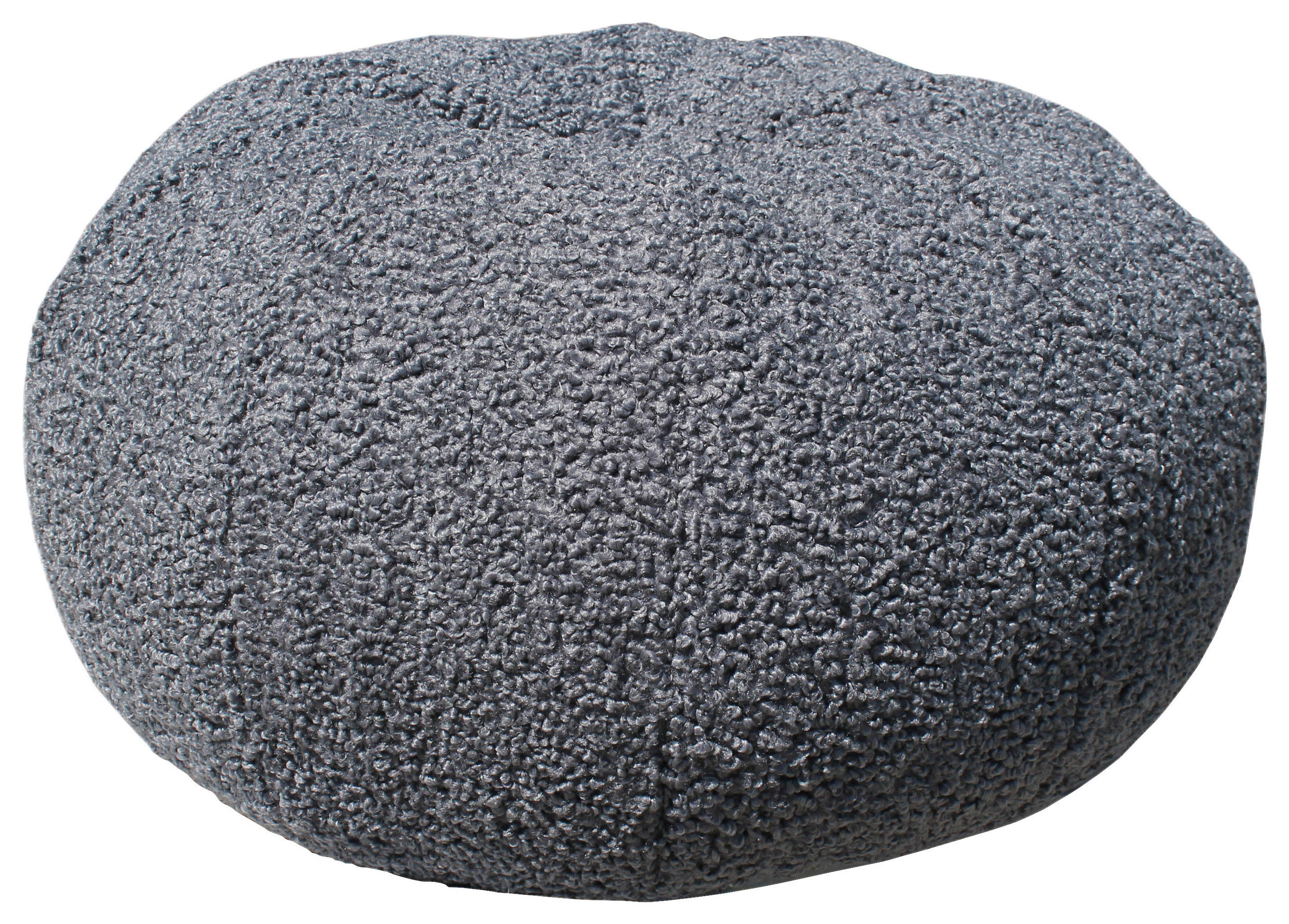 POUF Bouclé 60/30/60 cm  - Grau, Design, Textil (60/30/60cm) - Carryhome