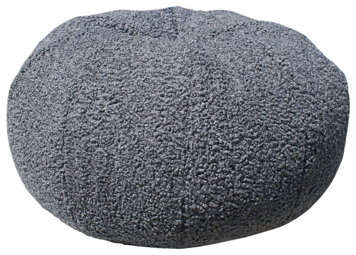 POUF Bouclé 60/30/60 cm  - Grau, Design, Textil (60/30/60cm) - Carryhome