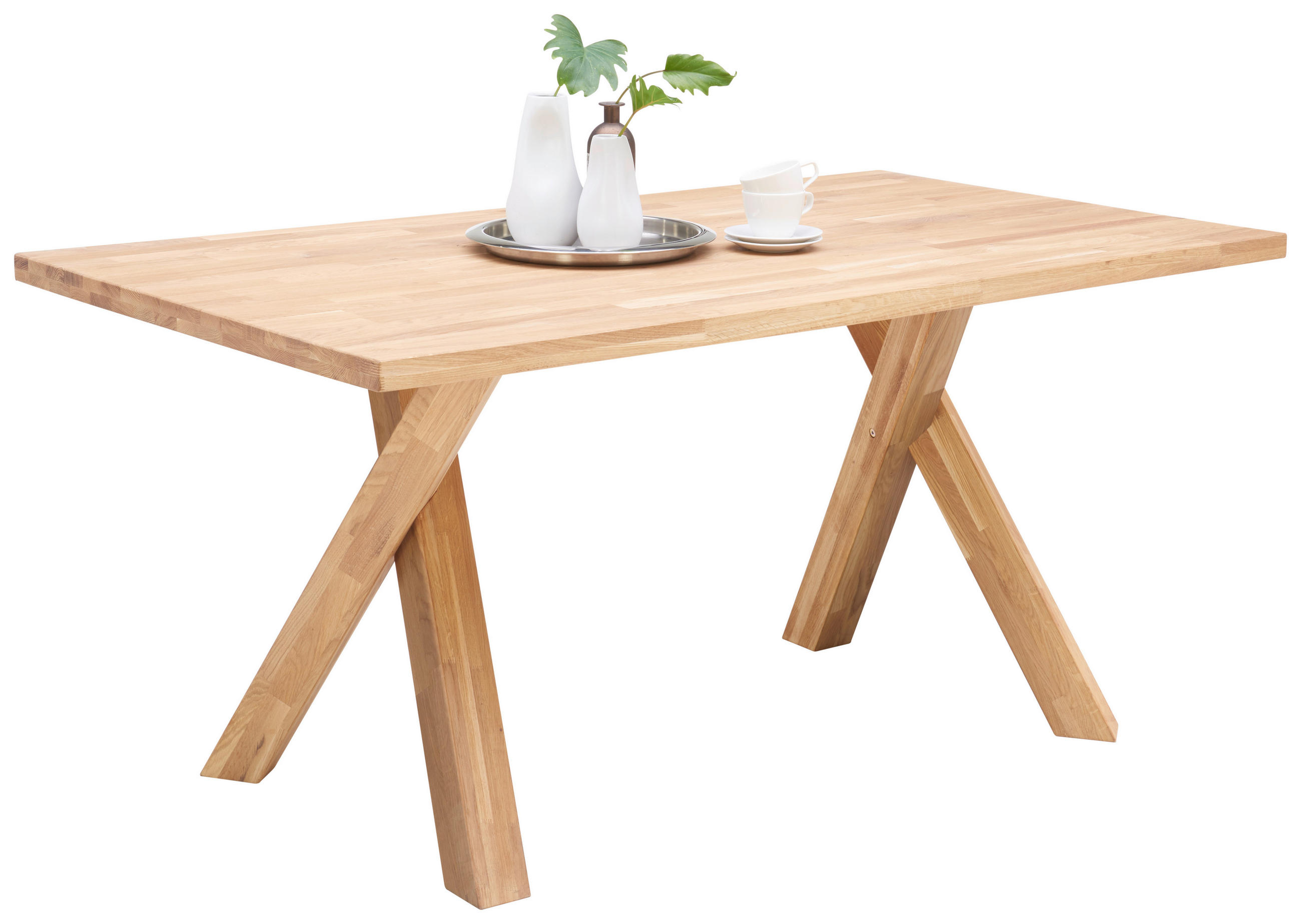 JEDILNA MIZA, masivno divji hrast hrast - hrast, Natur, les (160/90/76cm) - Hom`in