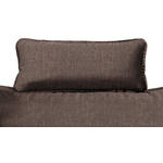 KOPFSTÜTZE - Dunkelbraun, Design, Textil (57/25/15cm) - Hom`in