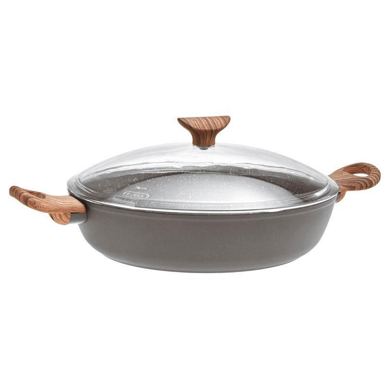 PONEV ZA PRAŽENJE Rock & Rose 28 cm - črna, Basics, kovina (28cm) - Sambonet