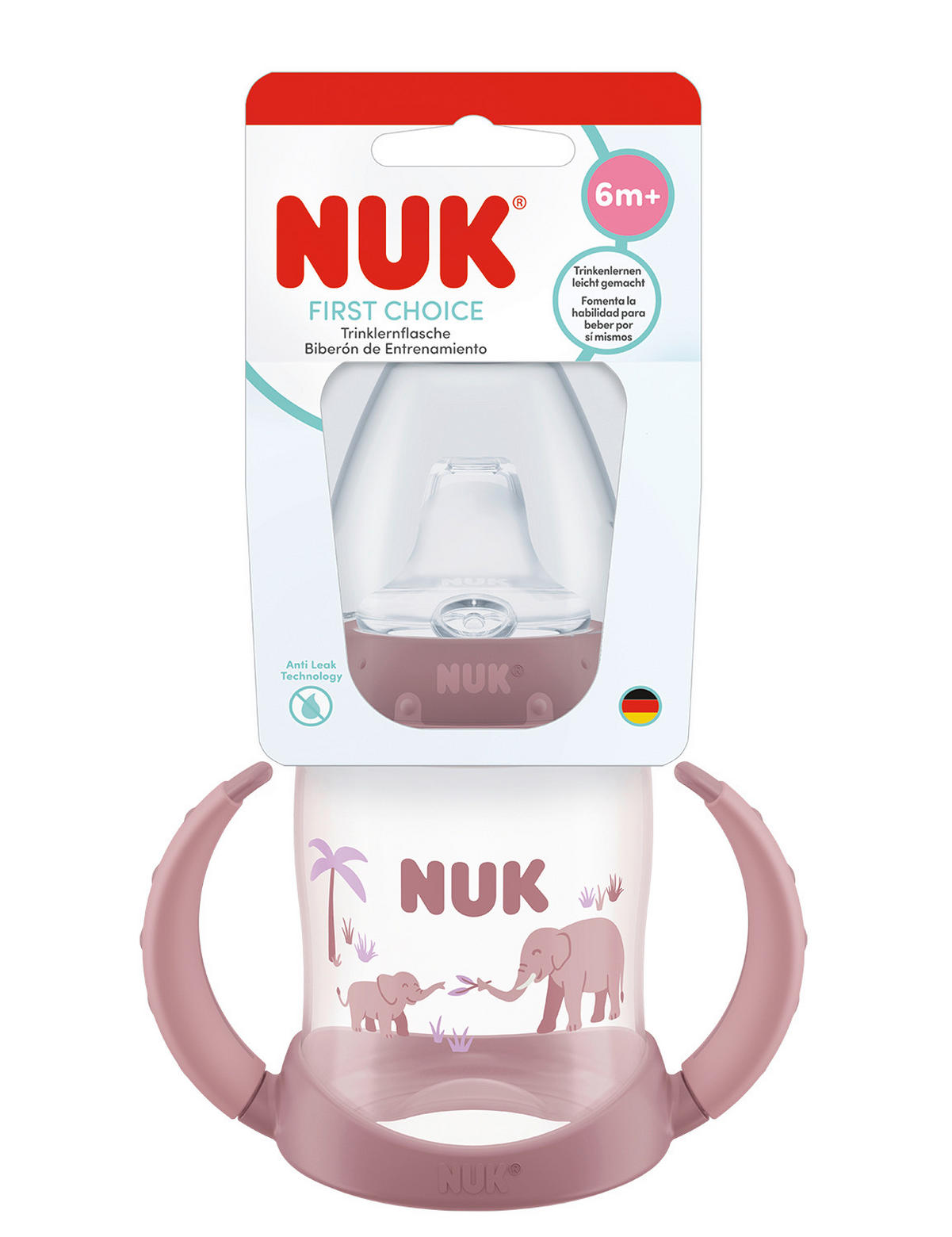 KINDERTRINKFLASCHE NUK First Choice Trinklernflasche_sortiert_150ML  - Magenta/Hellblau, Basics, Kunststoff (150ml) - NUK