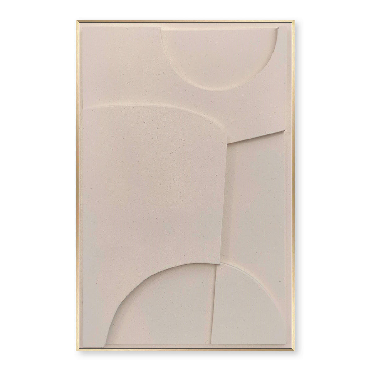ORIGINALBILD 58/88 cm  - Hellbraun/Goldfarben, Trend, Holzwerkstoff/Kunststoff (58/88cm) - Monee