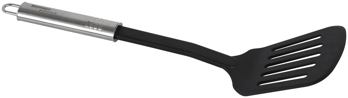 PALETĂ PENTRU GĂTIT - culoare inox/negru, Basics, plastic/metal (32cm) - Homeware Profession.