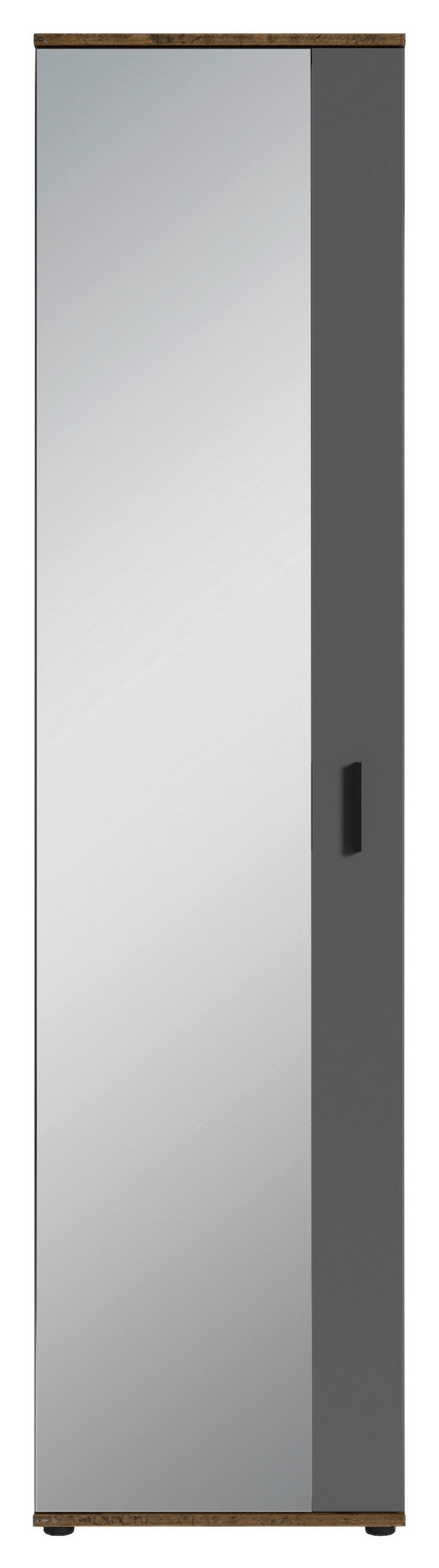 GARDEROBENSCHRANK Jakob  in 49/196/30 cm  - Alteiche/Anthrazit, MODERN, Holzwerkstoff/Kunststoff (49/196/30cm) - MID.YOU