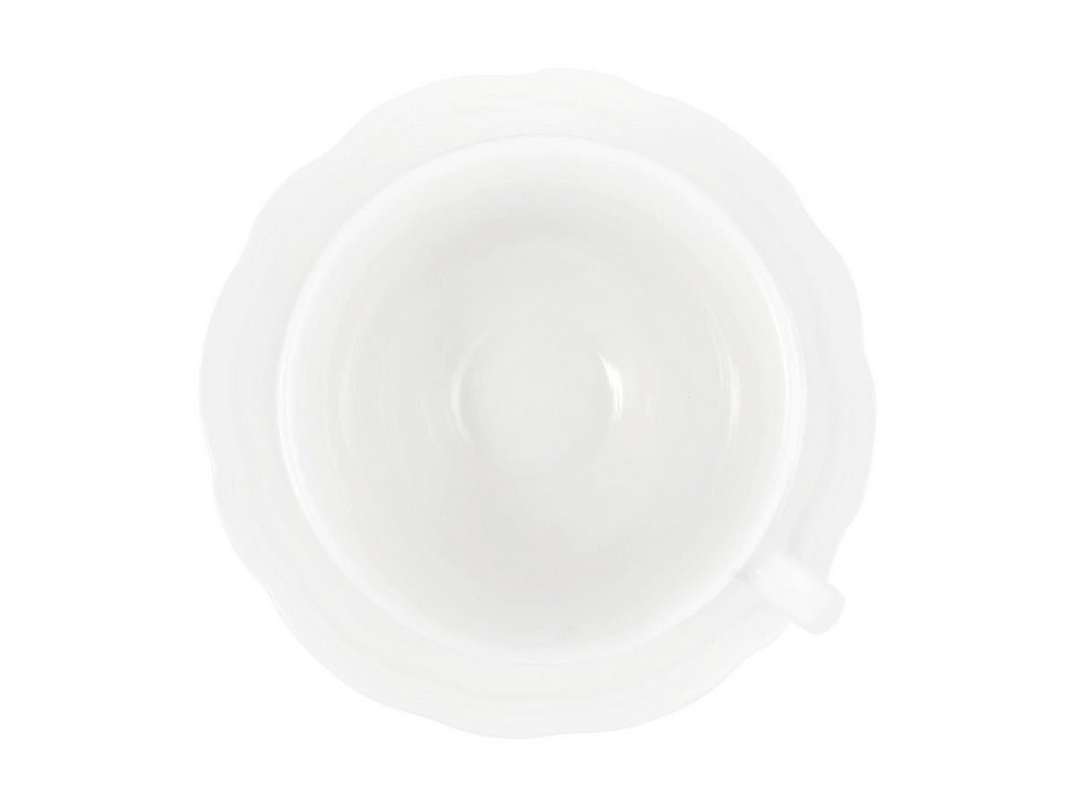 Ceașcă Cu Farfurioară  - alb, Basics, ceramică (14.1/7.4/14.1cm)