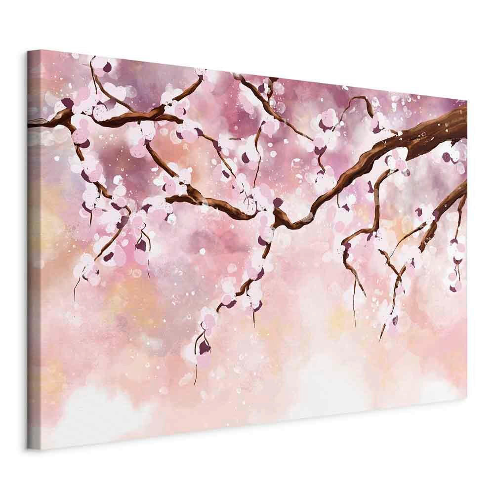 LEINWANDBILD Abstraktes, Bäume, Blumen Rosa  - Rosa, Basics, Holzwerkstoff/Textil (60/40/1,2cm) - artgeist