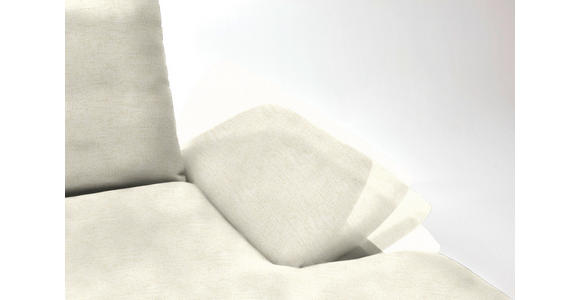 ECKSOFA in Flachgewebe Creme 314/159 cm - Creme/Schwarz, Design, Holz/Textil (314/159cm) - Dieter Knoll