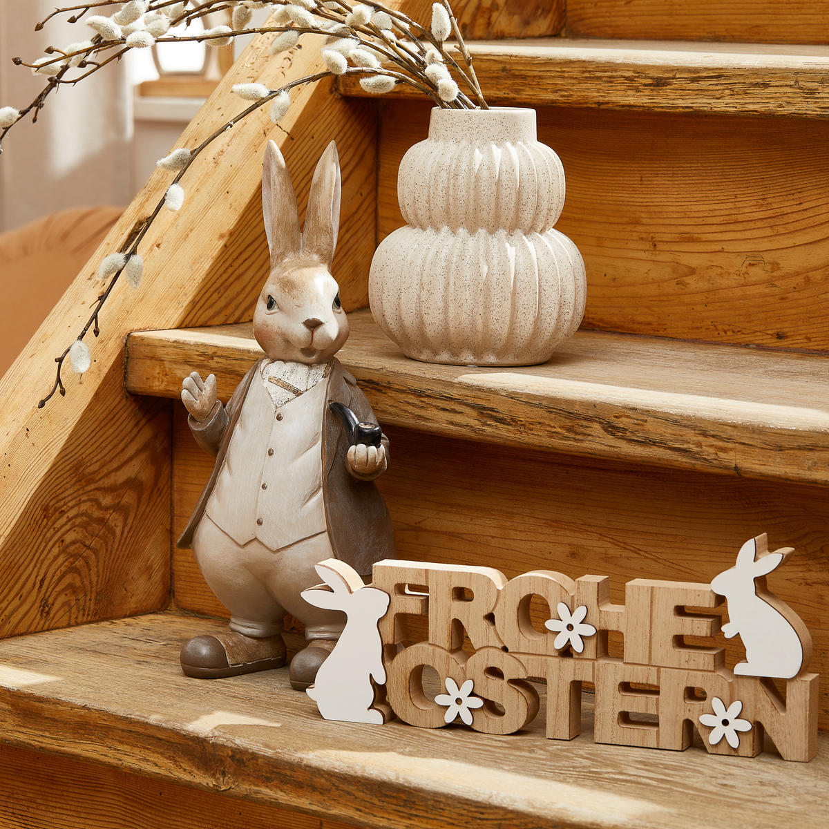 DEKOHASE   - Grau, LIFESTYLE, Kunststoff (13/33/13cm)