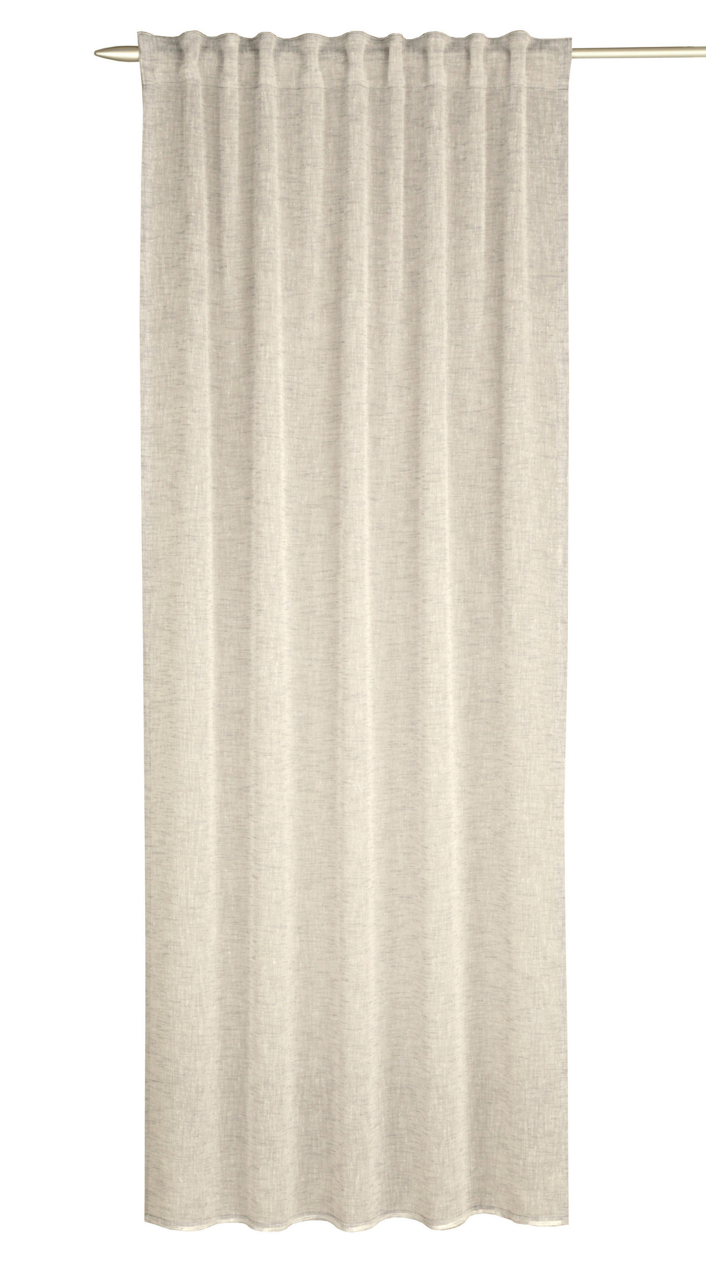 FERTIGVORHANG halbtransparent  - Creme, Basics, Textil (135/245cm)