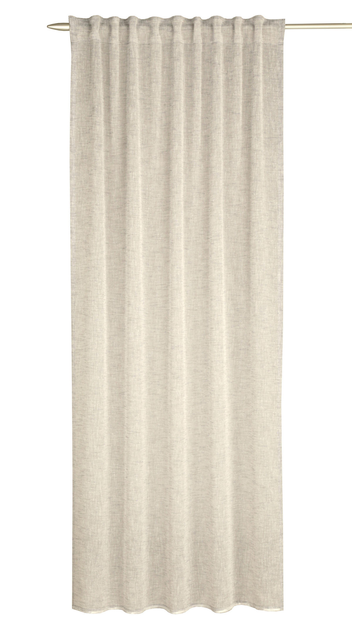 FERTIGVORHANG halbtransparent  - Creme, Basics, Textil (135/245cm)