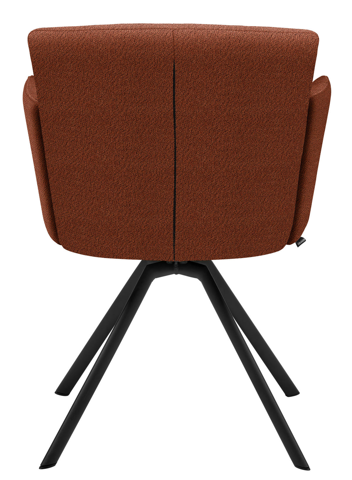 ARMLEHNSTUHL Stahl Webstoff  - Rostfarben/Anthrazit, Design, Textil/Metall (58/83/62cm) - Venjakob