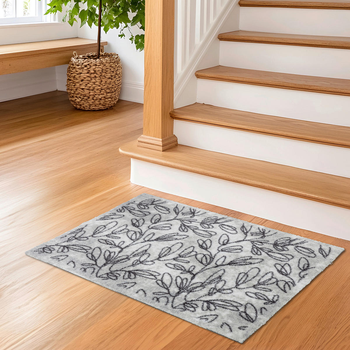 FUßMATTE  50/70 cm  Hellgrau  - Hellgrau, Basics, Kunststoff/Textil (50/70cm) - Astra