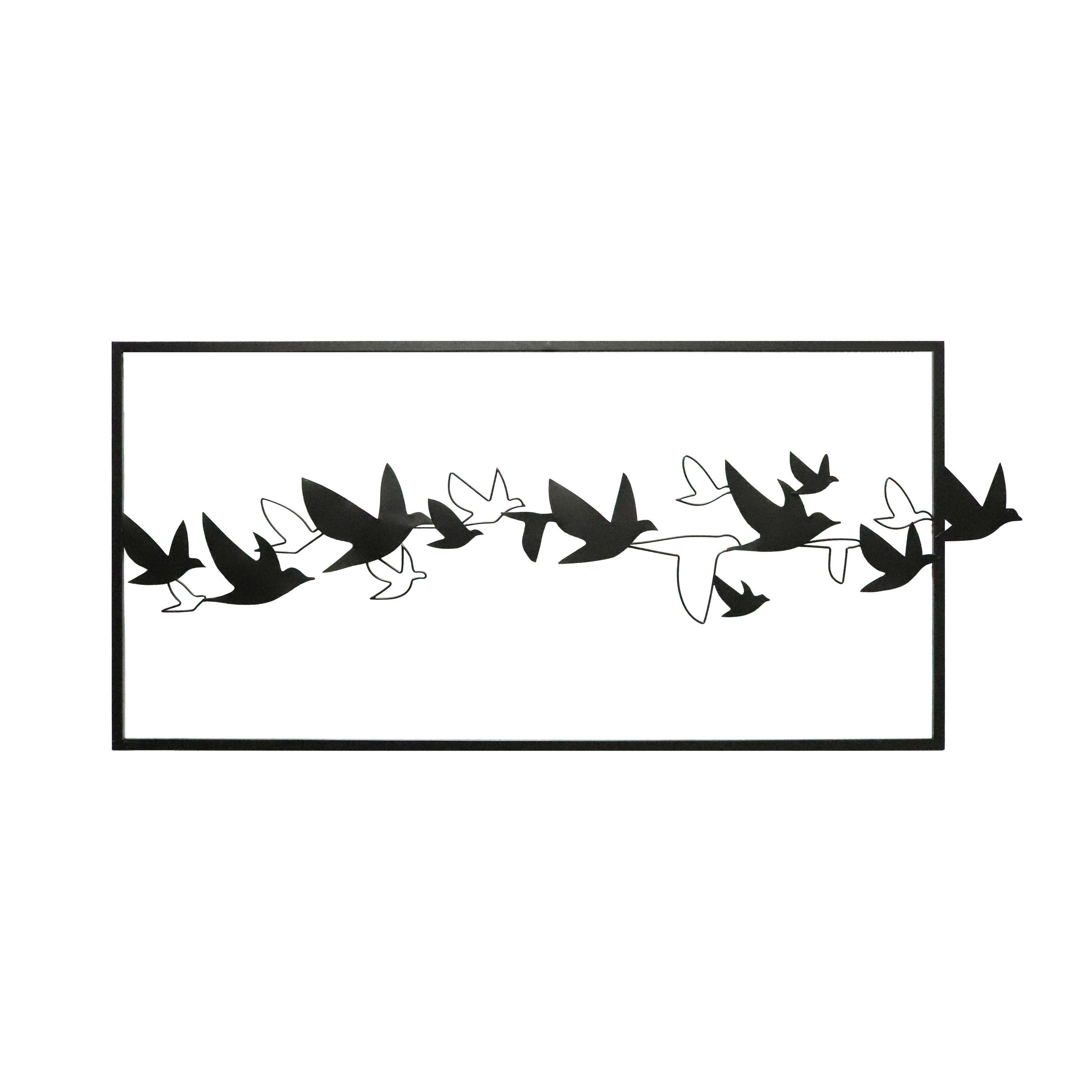 DECORAȚIUNE DE PERETE - negru, Trend, metal (160/1/70cm) - Ambia Home