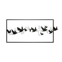DECORAȚIUNE DE PERETE - negru, Trend, metal (160/1/70cm) - Ambia Home