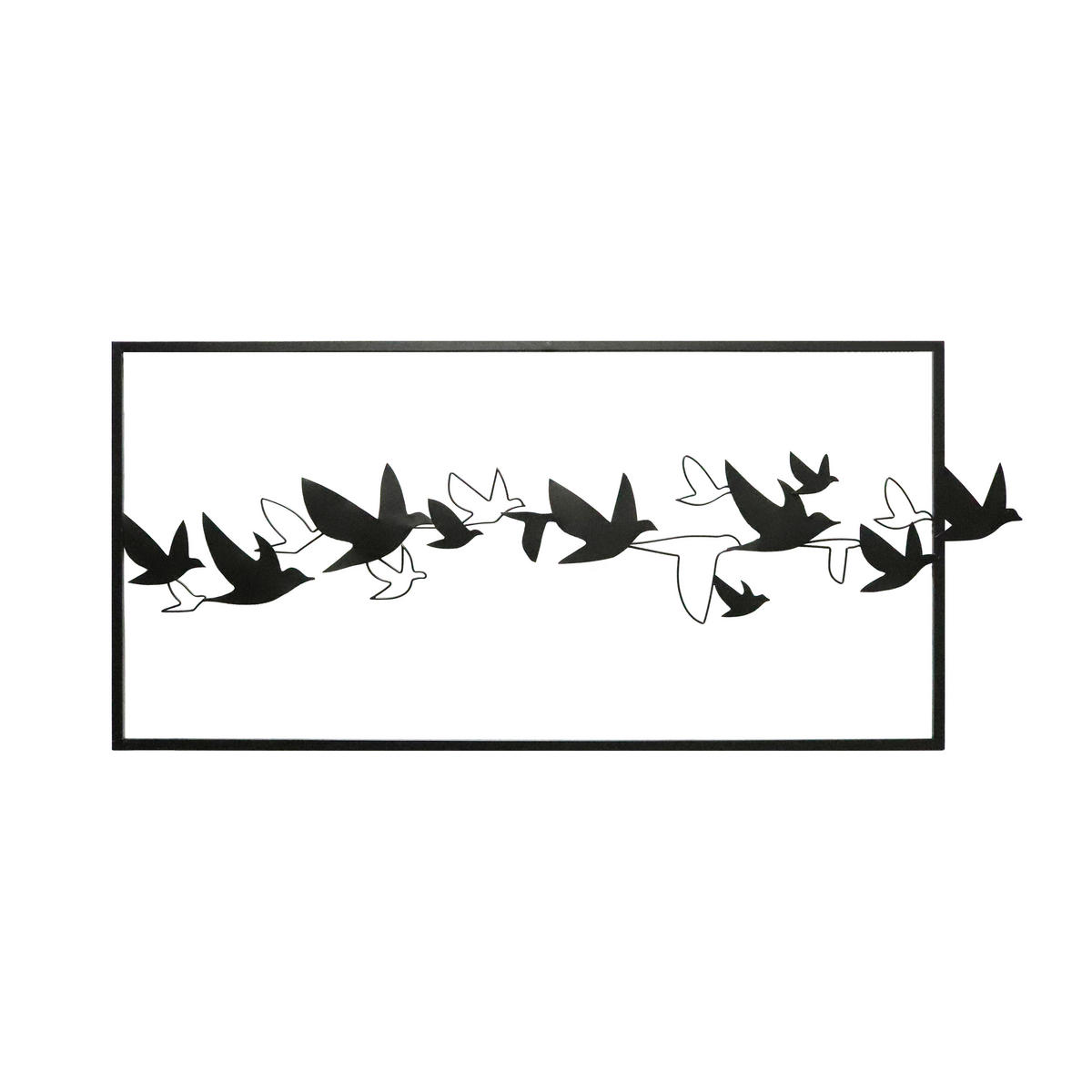 DECORAȚIUNE DE PERETE - negru, Trend, metal (160/1/70cm) - Ambia Home