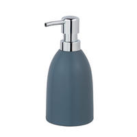 SEIFENSPENDER Kunststoff, Keramik  - Blau/Chromfarben, KONVENTIONELL, Keramik/Kunststoff (9,5/18/9,5cm) - Schöner Wohnen