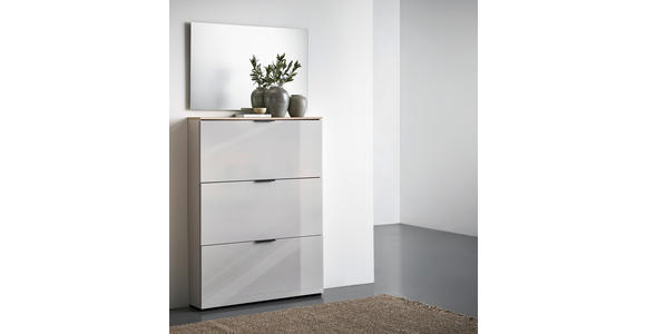 GARDEROBE 2-teilig  in 100/200/19 cm  - Kaschmir/Eichefarben, Design, Glas/Holzwerkstoff (100/200/19cm) - Voleo