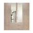 DREHTÜRENSCHRANK 4 -türig Eichefarben - Eichefarben/Alufarben, KONVENTIONELL, Glas/Holzwerkstoff (200/216/58cm) - Hom`in