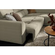 ECKSOFA in Chenille Beige  284/205 cm  - Beige/Schwarz, Design, Kunststoff/Textil (284/205cm) - Xora