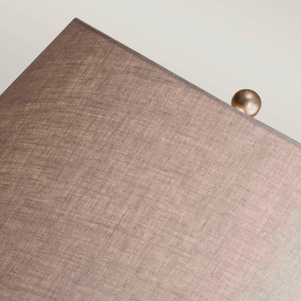TISCHLEUCHTE - Silberfarben/Grau, Design, Textil/Metall (43.2/78.1cm) - Elstead Lighting