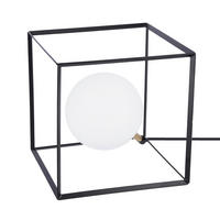 BORDSLAMPA Weert 20/20/20 cm   - beige/guldfärgad, Design, metall/textil (20/20/20cm)