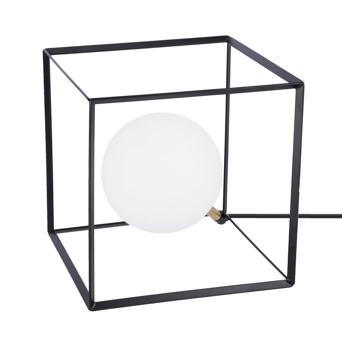 BORDSLAMPA Weert 20/20/20 cm   - beige/guldfärgad, Design, metall/textil (20/20/20cm)