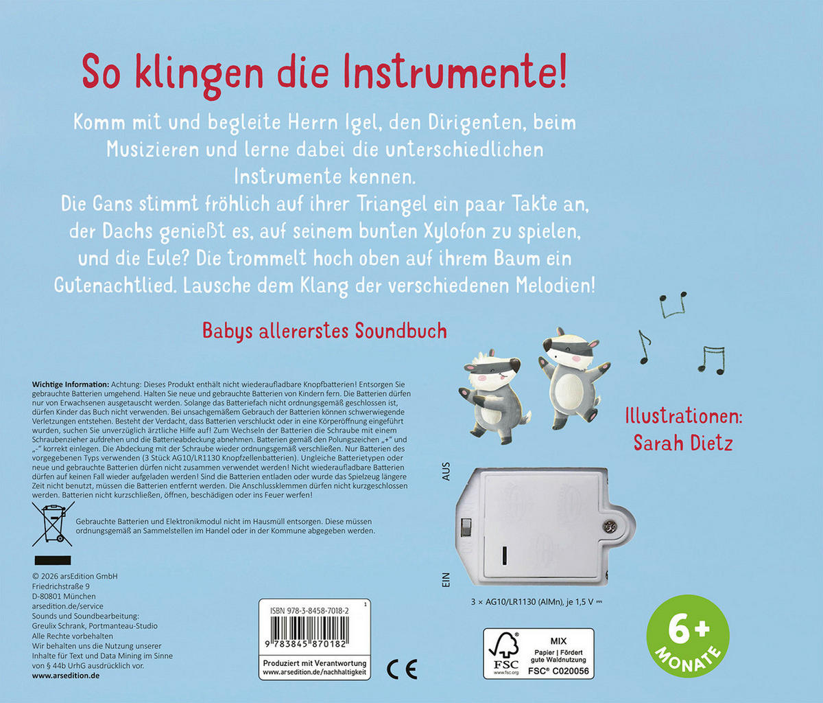 SOUNDBUCH Hör mal, so klingen die Instrumente!  - Multicolor, Basics, Papier (20.6/17.4/1.8cm)
