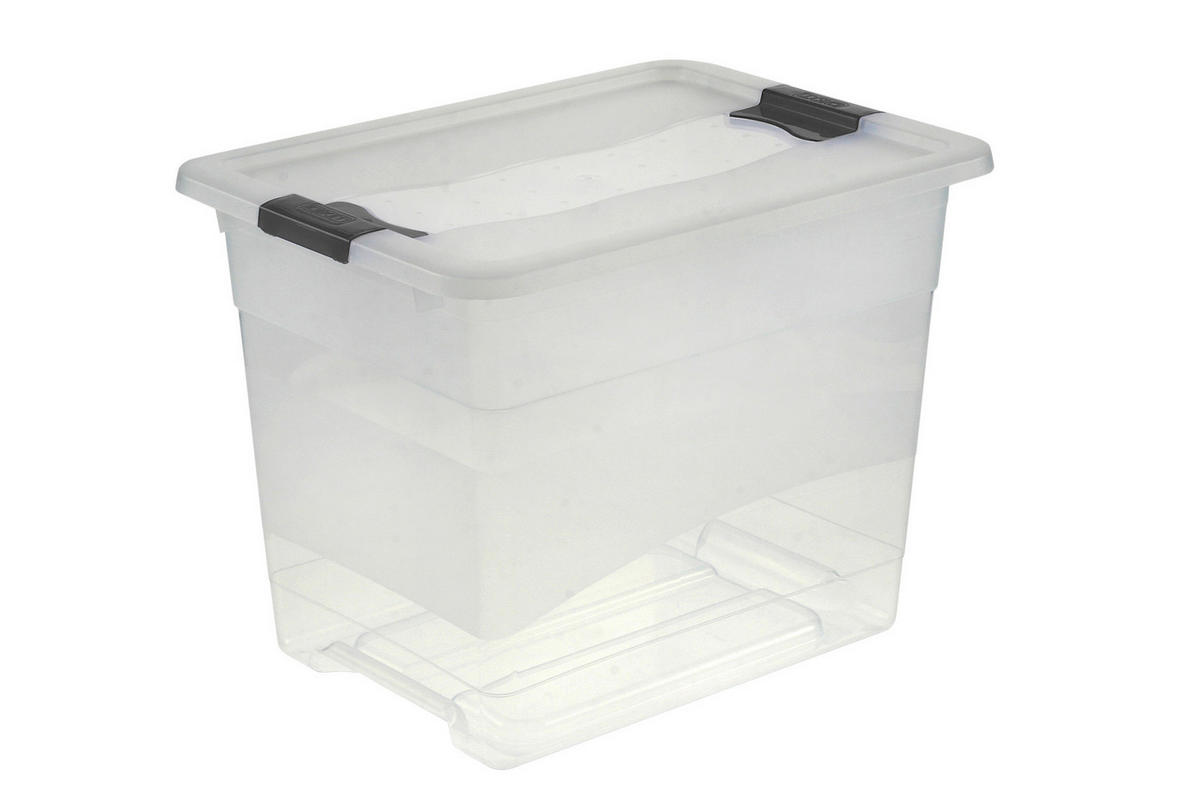 KUTIJA S POKLOPCEM  39,5/29,5/30 cm       - prozirno, Basics, plastika (39,5/29,5/30cm)