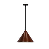 HÄNGLAMPA Dunca 32/32/115 cm  - nötfärg/svart, Design, metall (32/32/115cm)
