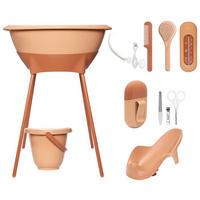 SET ZA KUPANJE BEBE  LUMA  - narančasta, Basics, plastika (79,5/40/46cm) - Bebe Jou