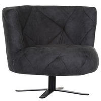 SESSEL Flachgewebe Schwarz    - Schwarz, LIFESTYLE, Textil/Metall (93/80/88cm) - Landscape