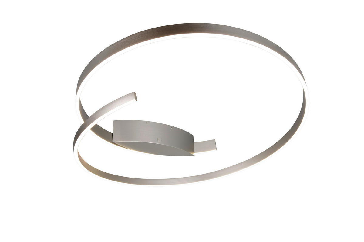 LED-DECKENLEUCHTE Cinardi 75.5/25.5 cm   - Schwarz, Design, Metall (75.5/25.5cm) - Cinque