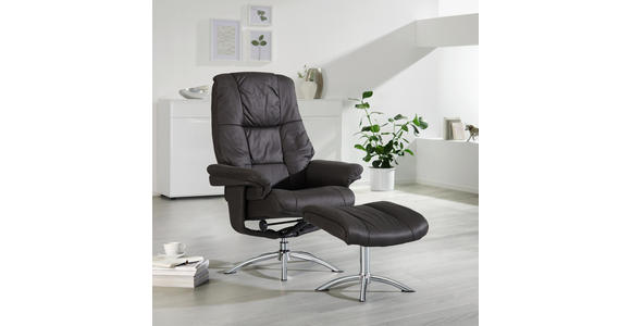 RELAXSESSELSET in Metall, Textil Anthrazit, Chromfarben - Chromfarben/Anthrazit, Design, Textil/Metall (78/98(114)/86(113)cm) - Cantus