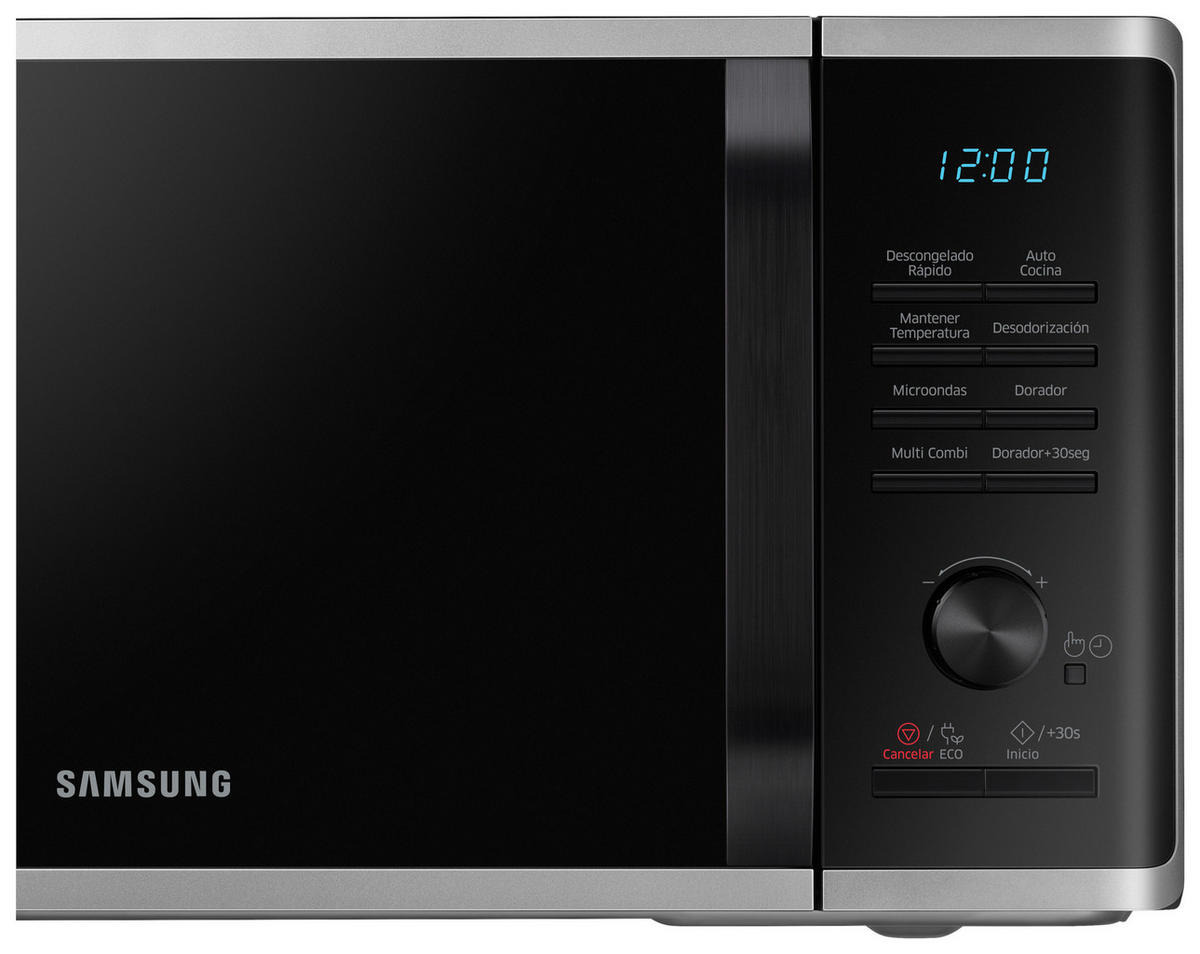 MIKROWELLE MG23K3515AS  - Silberfarben/Schwarz, Basics, Keramik/Kunststoff (49/27,5/39cm) - Samsung