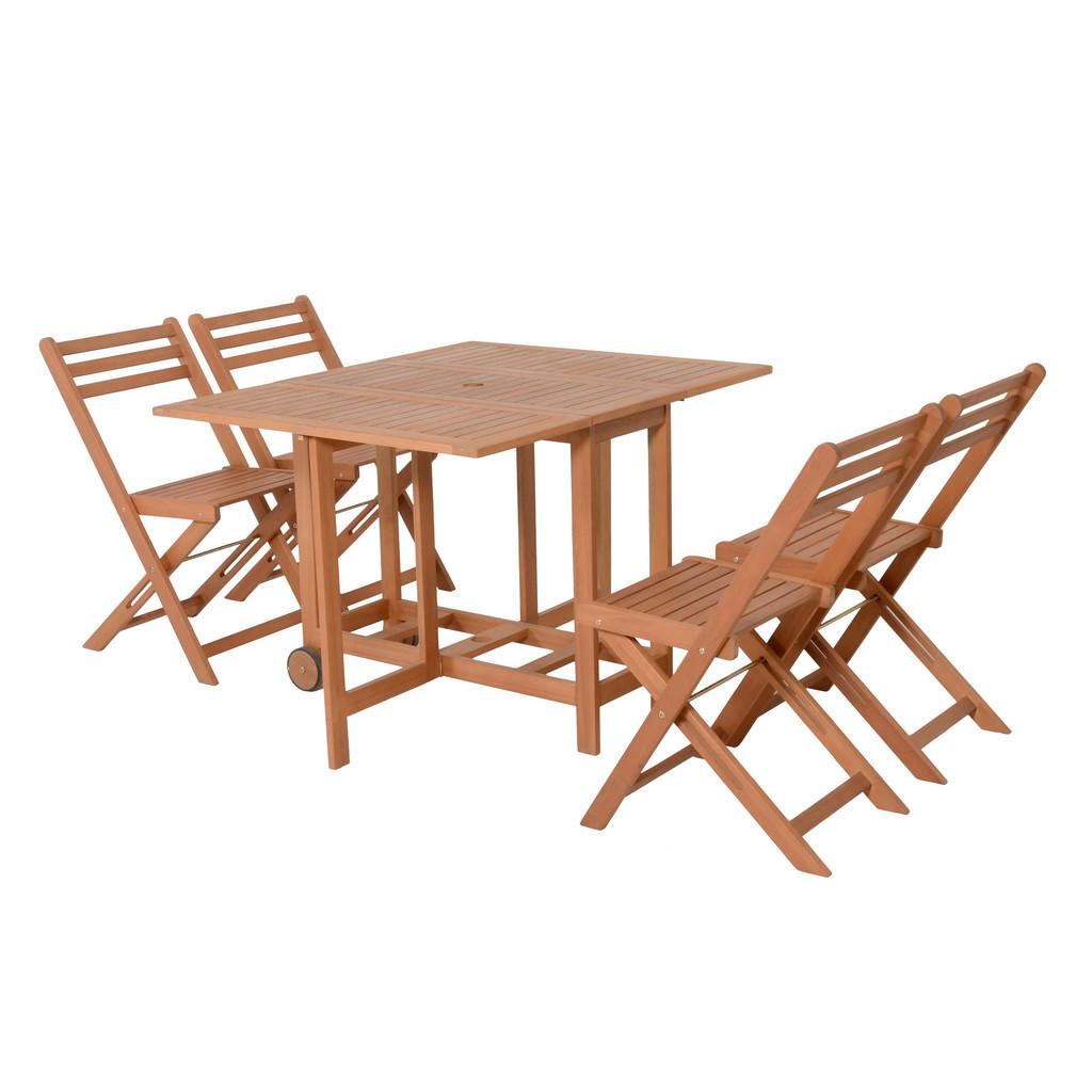 Gartenmöbel Set 7-Tlg. Anaheim Eukalyptusholz