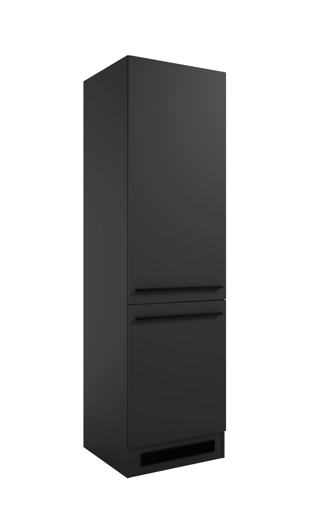 SKÅP FÖR VITVAROR 60/211/57 cm i svart 211/60/57 cm