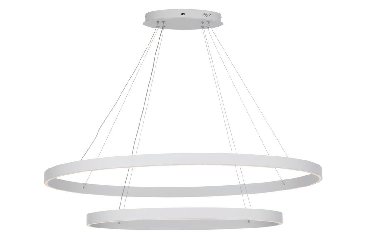 LED-HÄNGELEUCHTE 100/150 cm  - Weiß, Design, Kunststoff/Metall (100/150cm) - Novel