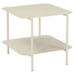 BEISTELLTISCH in Metall 48,4/45/40 cm  - Creme, Design, Metall (48,4/45/40cm) - Carryhome