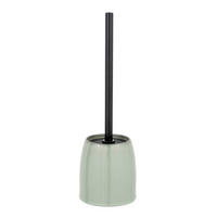 WC-BÜRSTENGARNITUR Metall  Kunststoff   - Schwarz/Grün, Konventionell, Keramik/Kunststoff (11,5/38,5/11,5cm) - Schöner Wohnen