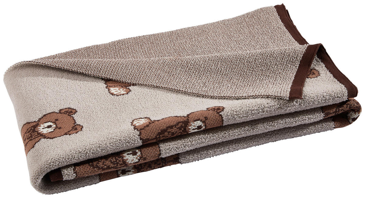 PLAID 130/170 cm  - Braun/Grau, Textil (130/170cm) - X-Mas