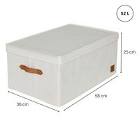 DEKOKISTE - Beige, Basics, Textil (58/36/25cm) - LOVE IT STORE IT