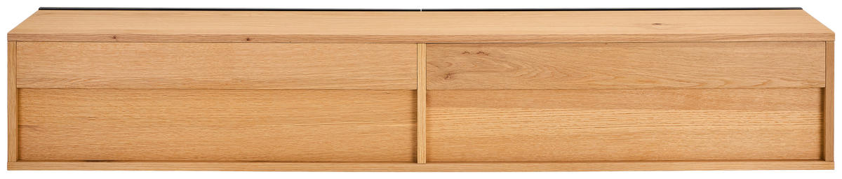 NIZKA OMARICA naravne barve, črna, visoki sijaj  - črna/naravne barve, Design, leseni material/les (180/33/30cm) - MID.YOU